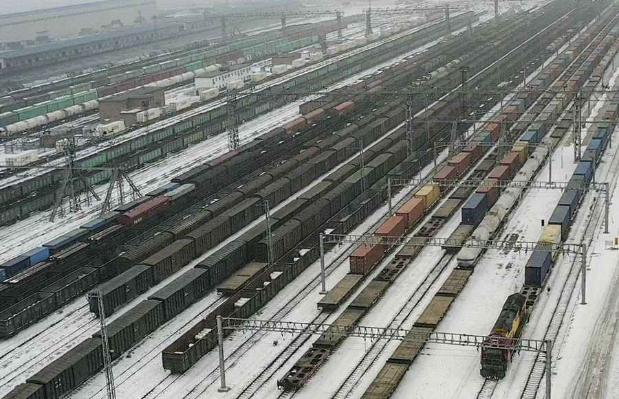 'ด่านอาลาซานโข่ว' รองรับรถไฟสินค้าจีน-ยุโรป ครบ 5,000 ขบวนแล้ว