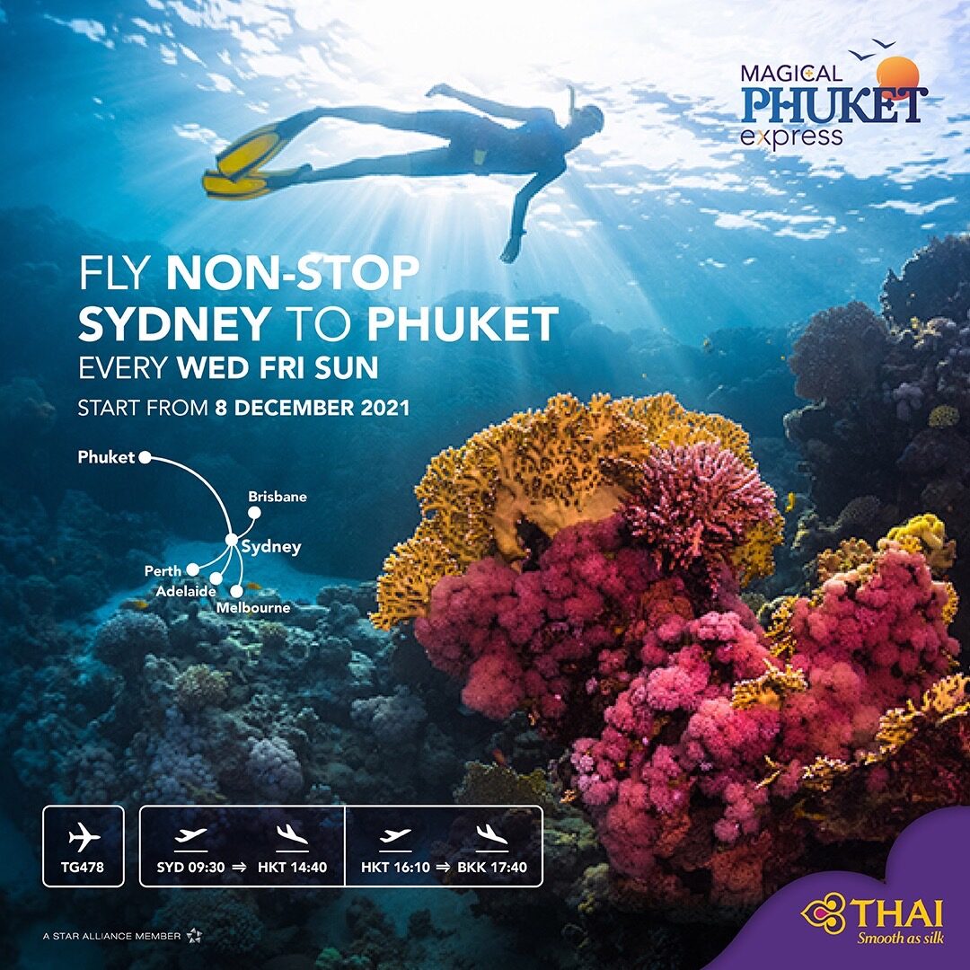 "บินไทย" ขานรับเปิดประเทศลุยตลาดออสเตรเลียสัปดาห์ละ 3 เที่ยว