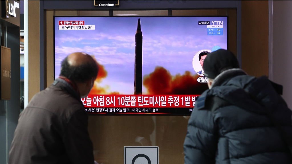 เกาหลีเหนือยิงวัตถุต้องสงสัยว่าเป็นขีปนาวุธตกในทะเลตะวันออก