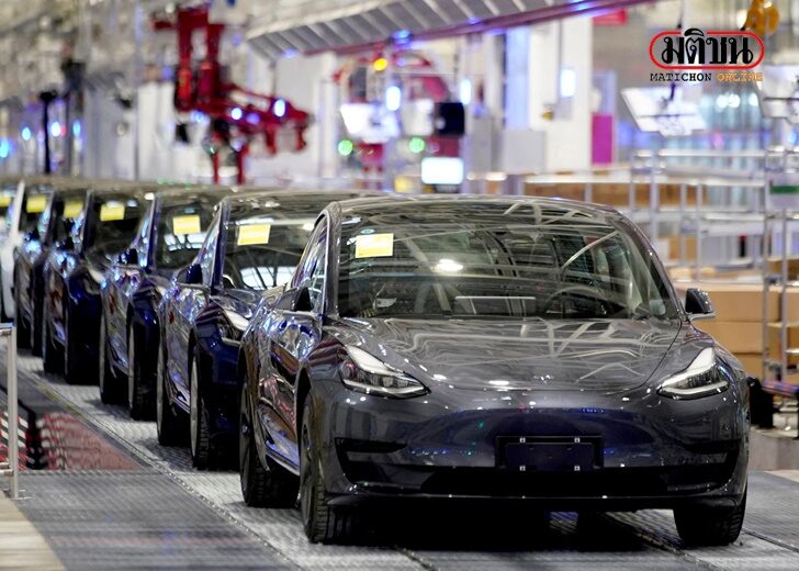 จีนเผย ยอดขายรถยนต์ไฟฟ้าเทสล่า เดือน ธ.ค.พุ่งกว่า 7 หมื่นคัน สูงสุดนับแต่เริ่มผลิตในเซี่ยงไฮ้