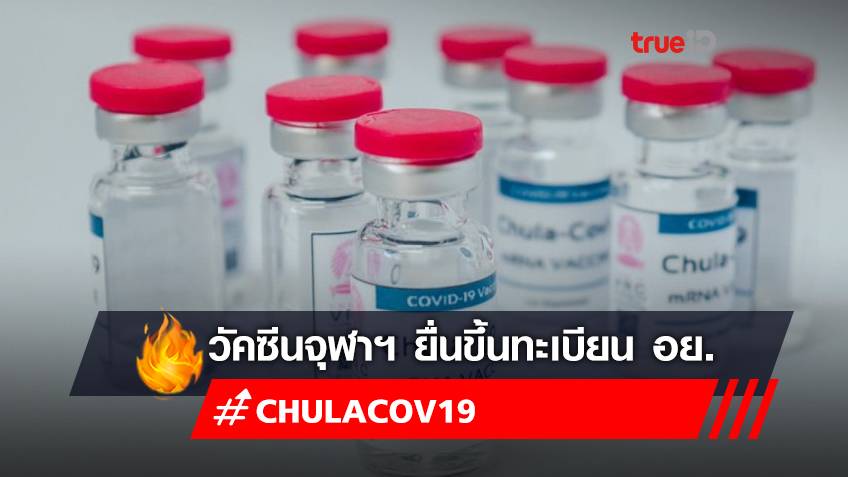ChulaCov19 วัคซีนต้านโควิดสัญชาติไทย ยื่นขึ้นทะเบียน อย.ผลิตในโรงงานไทย