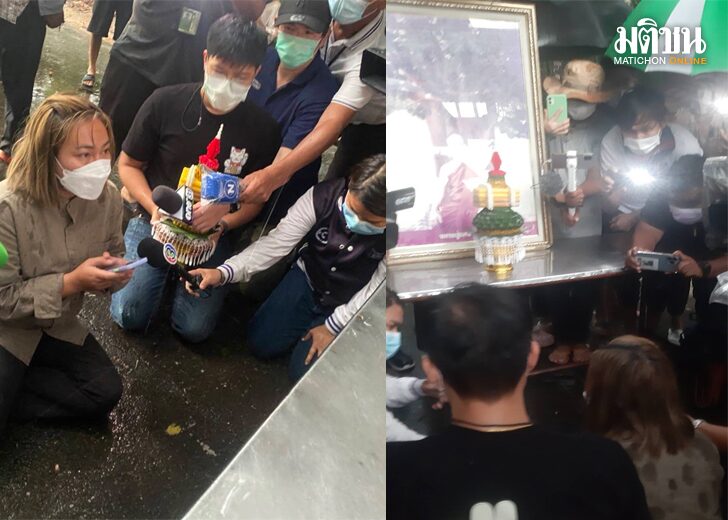 ไหว้ทั้งน้ำตา 'นักข่าวสาวเวิร์คพอยท์' กราบขอขมาต่อหน้ารูป 'หลวงปู่แสง' แล้ว