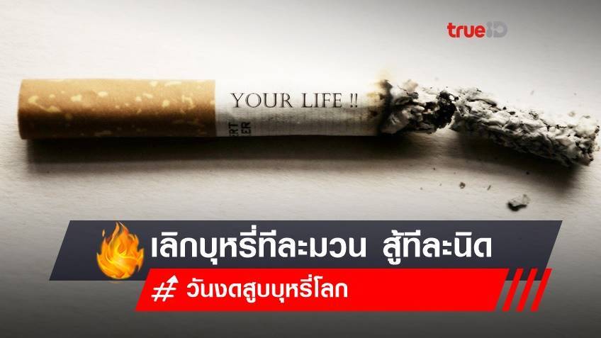 อยากเลิกบุหรี่ ใน 31 พ.ค.วันงดสูบบุหรี่โลก ทำแบบนี้ 'เลิกทีละมวน สู้ทีละนิด' ได้ชัวร์
