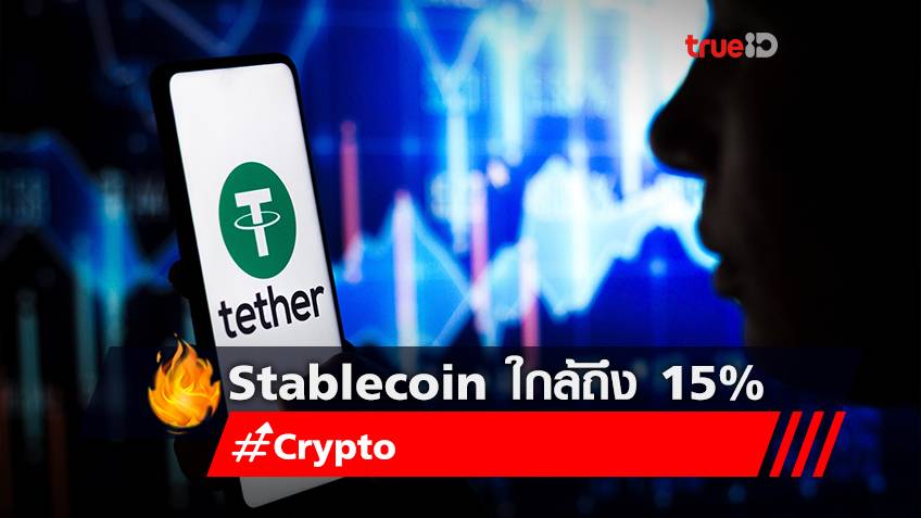 ตลาด Stablecoin ใกล้ถึง 15% ของมูลค่าตลาดของ Crypto Economy ทั้งหมด