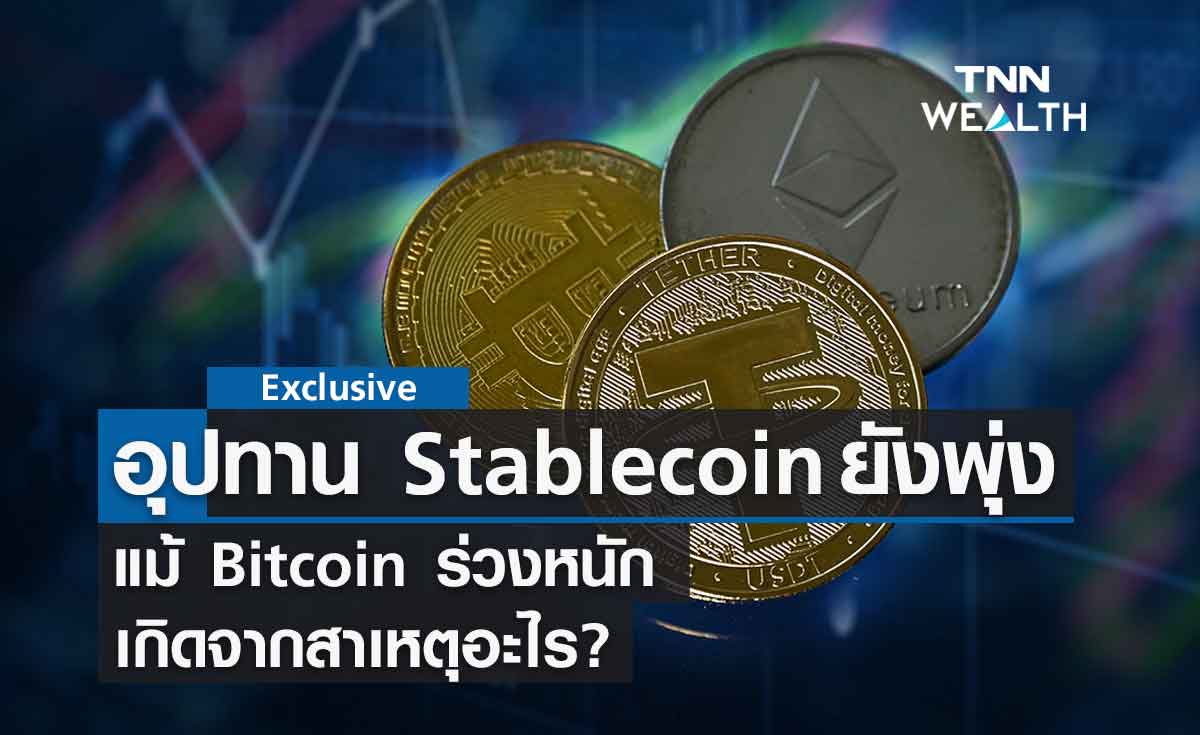 Bitcoin ร่วงหนักขนาดนี้ แต่อุปทานของ Stablecoin ยังพุ่ง 180 พันล้านดอลลาร์ เพราะอะไร?