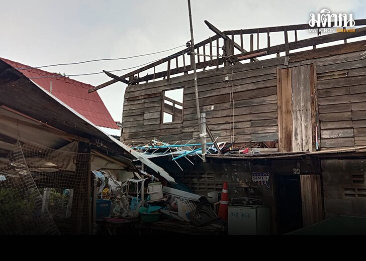 พายุพัดถล่ม อ.โนนสูง โคราช บ้านพังเสียหายกว่า 48 หลัง