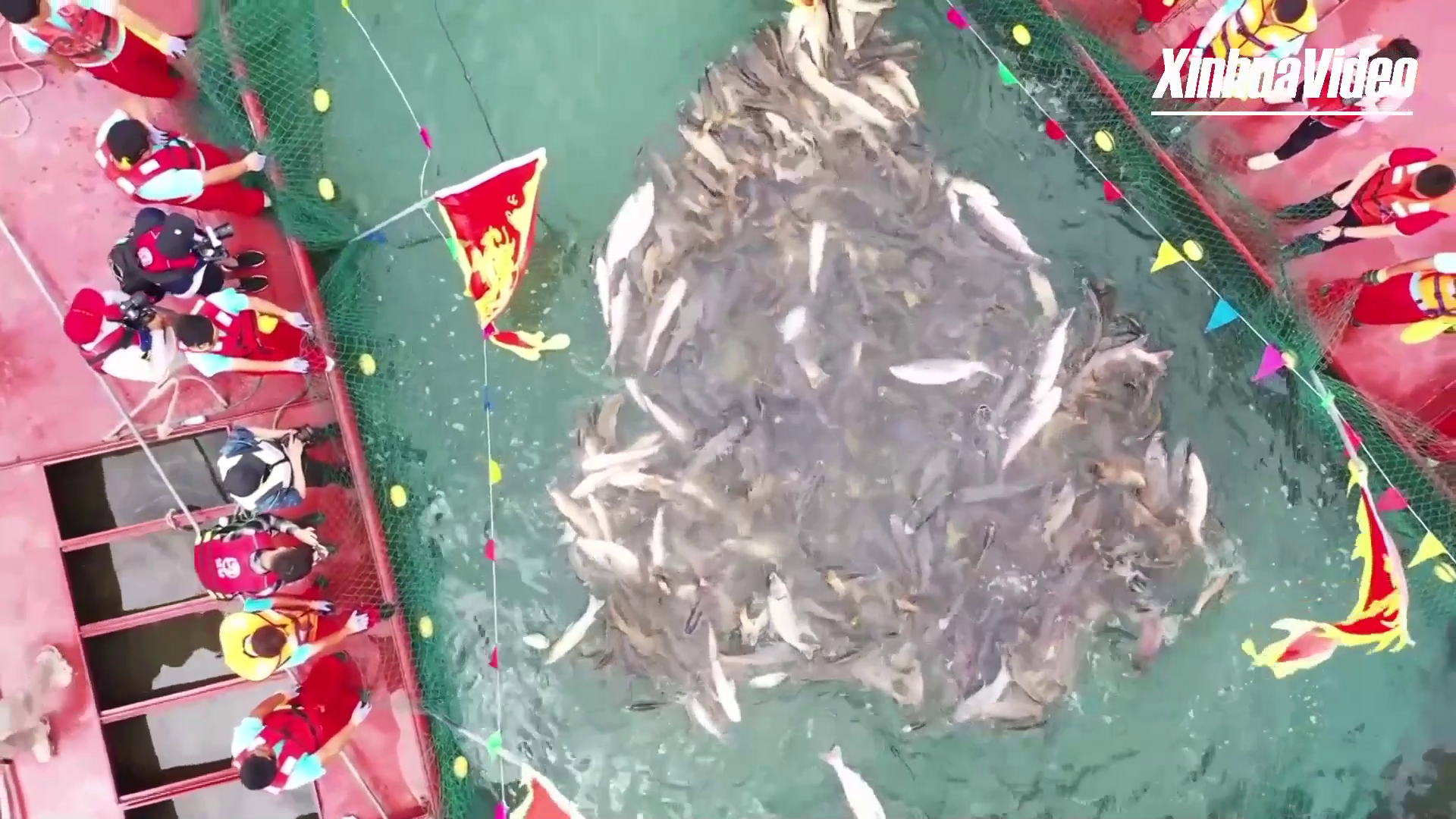 'ทะเลสาบน้ำจืด' ในแผ่นดินใหญ่สุดของจีน เปิดฉากฤดูจับปลา