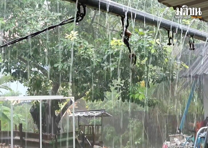 โซนร้อนชบา ทำฝนตกหนัก หวั่นน้ำป่าไหลหลาก ปภ.พังงา สั่งเฝ้าระวัง 24 ชั่วโมง