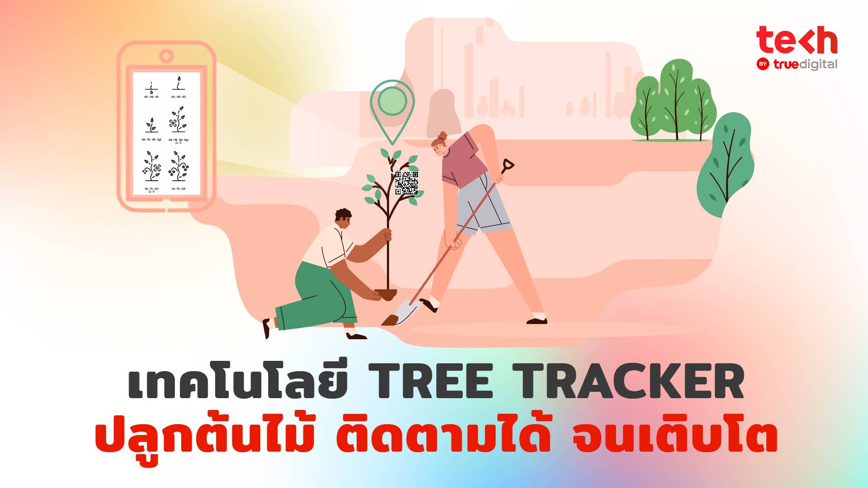 เทคโนโลยี Tree Tracker ปลูกต้นไม้ ติดตามได้ จนเติบโต