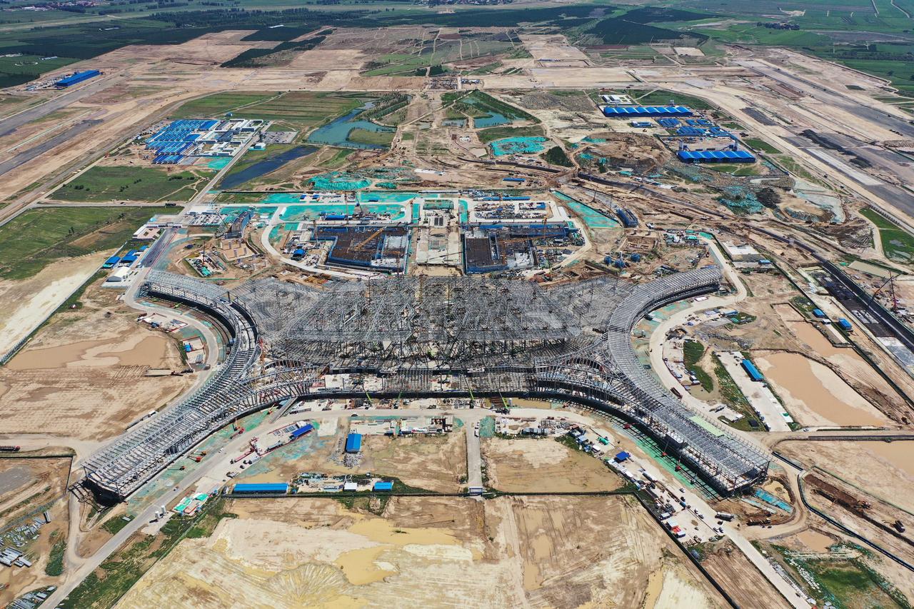 เป็นรูปเป็นร่าง! ส่องงานก่อสร้าง 'สนามบิน' แห่งใหม่ในฮูฮอต