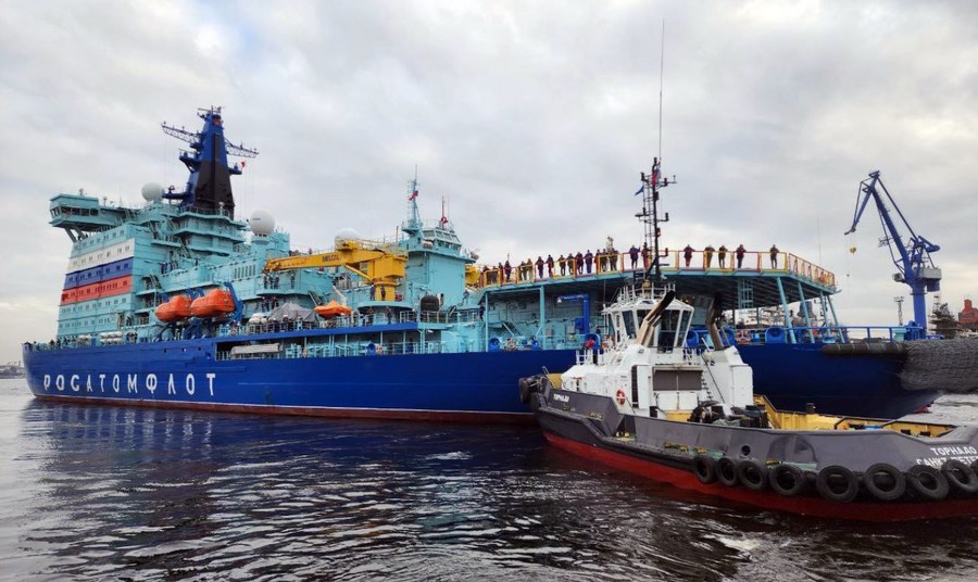 'เรือตัดน้ำแข็งพลังนิวเคลียร์' ฝีมือรัสเซีย เริ่มทดลองออกทะเล