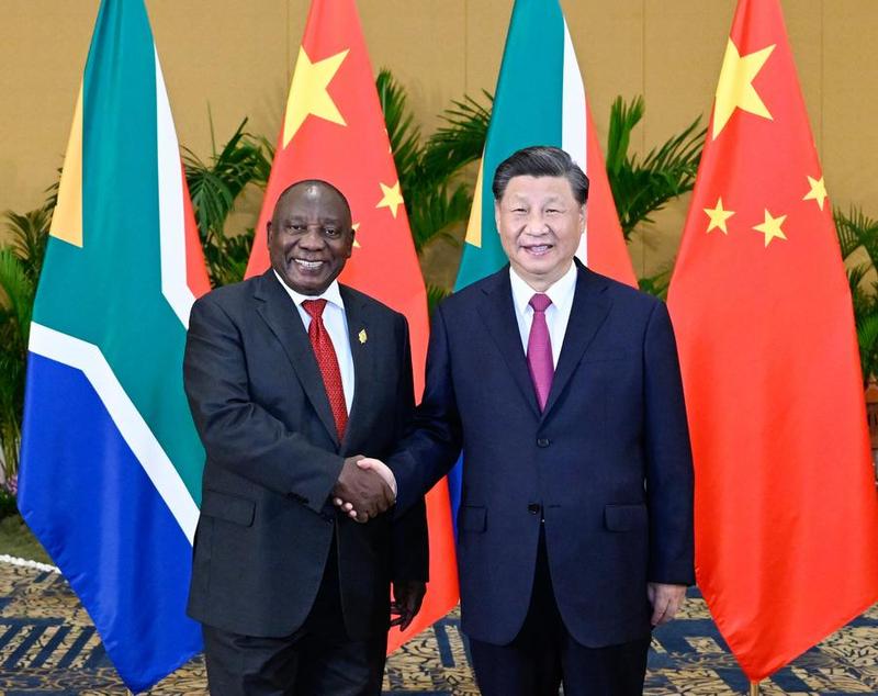 สีจิ้นผิงพบปะ-ประชุมร่วมกับประธานาธิบดีแอฟริกาใต้
