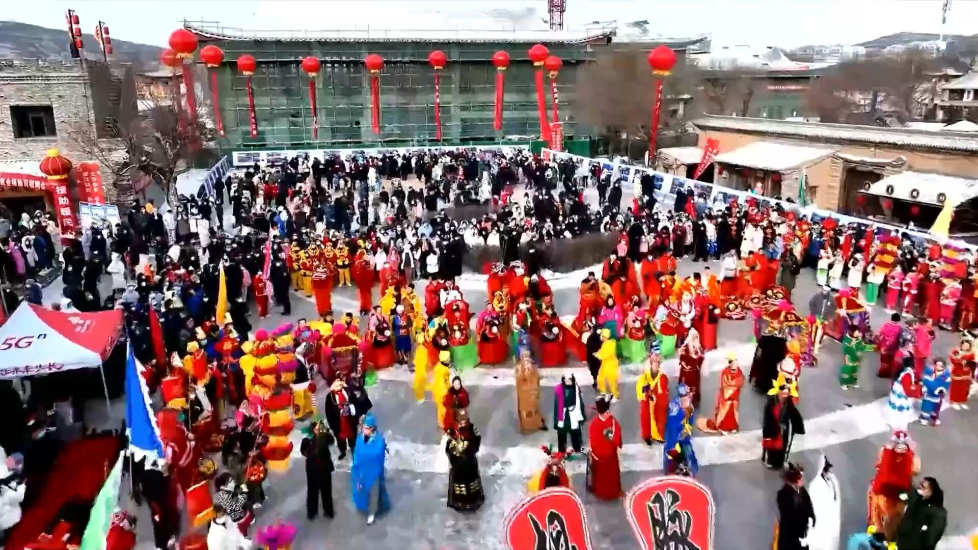 ชาวหนิงเซี่ยแสดง 'ประเพณีท้องถิ่น' ฉลองตรุษจีน