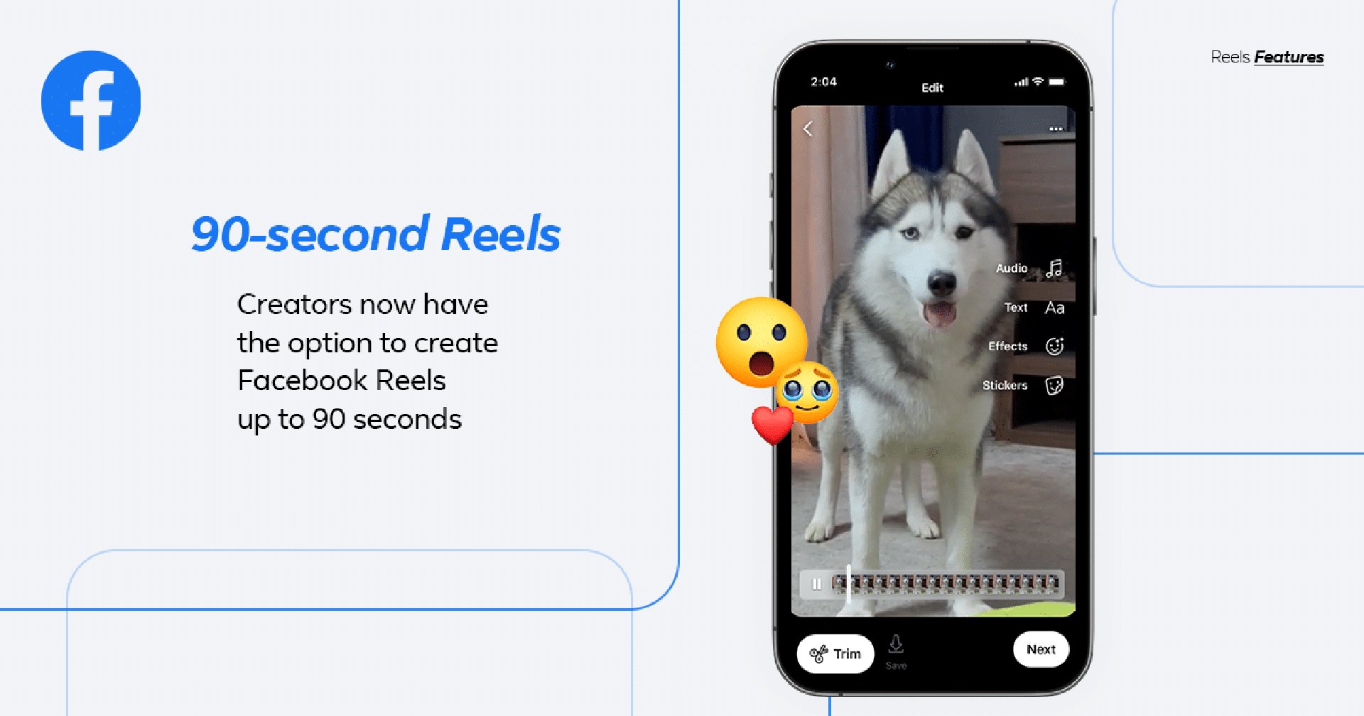 Facebook ขยายความยาวคลิปวิดีโอ Reels ออกเป็นสูงสุด 90 วินาที