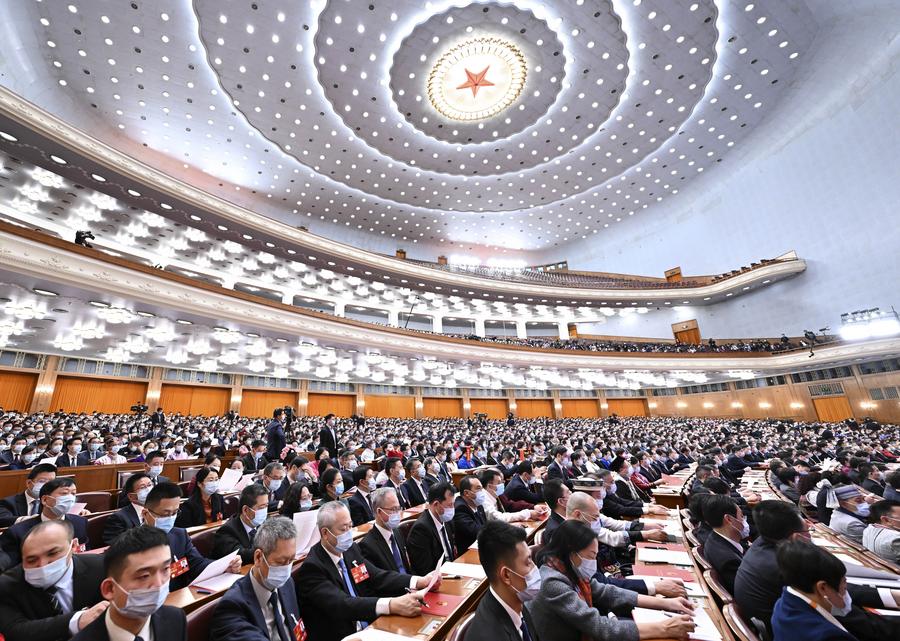 การปิดประชุมครั้งที่ 1 ของสภาผู้แทนประชาชนแห่งชาติจีน ชุดที่ 14