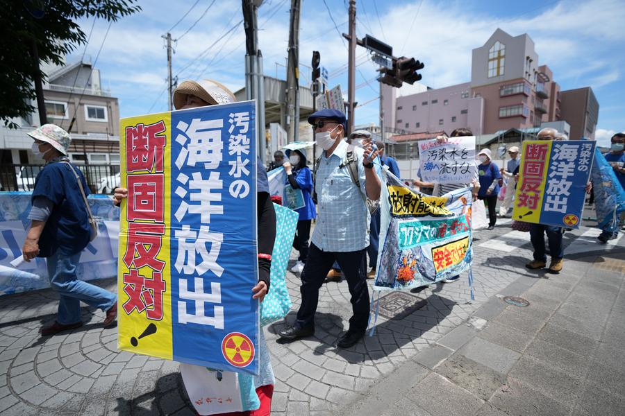 ชาวญี่ปุ่นประท้วงแผนทิ้งน้ำเสียปนเปื้อนนิวเคลียร์