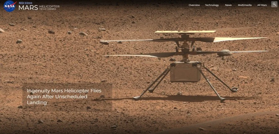 'เฮลิคอปเตอร์สำรวจ' ของนาซา บินบนดาวอังคารแล้ว 56 เที่ยว