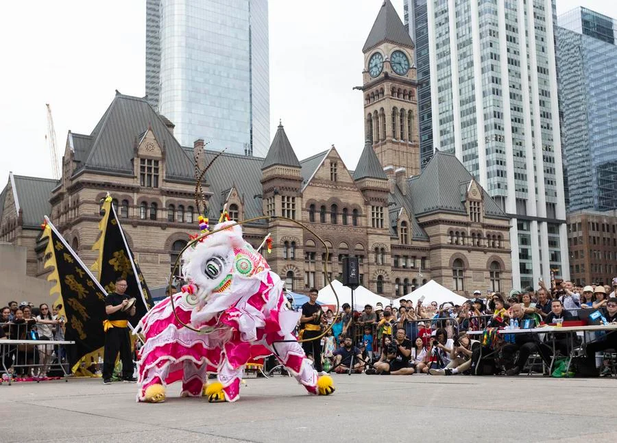 งานแข่ง 'เชิดสิงโต' ในแคนาดา หนุนรักษ์วัฒนธรรมจีน