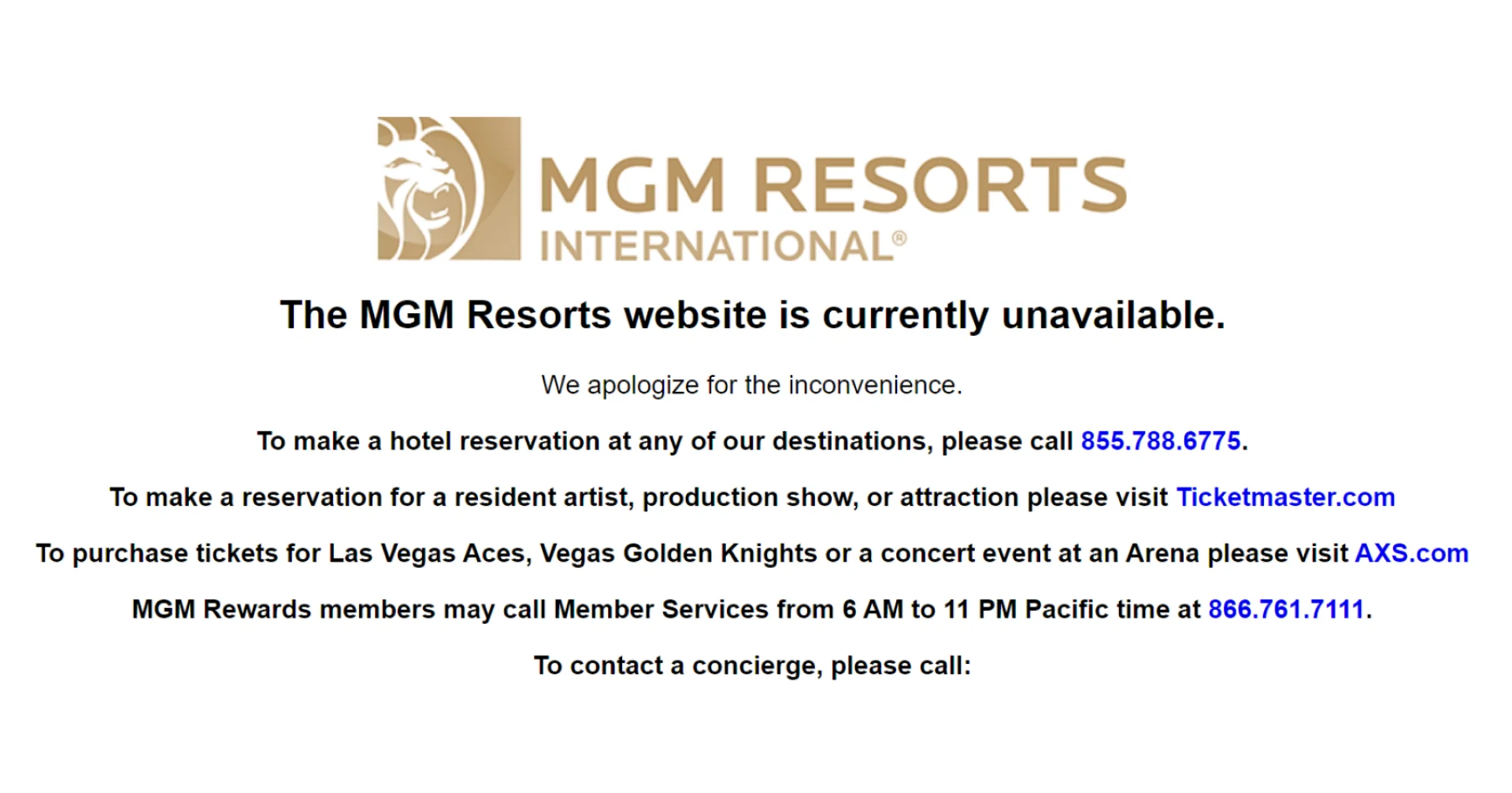 เครือ MGM เจ้าของโรงแรมและบ่อนการพนันหลายแห่งถูกโจมตีไซเบอร์จนระบบไอทีขัดข้อง