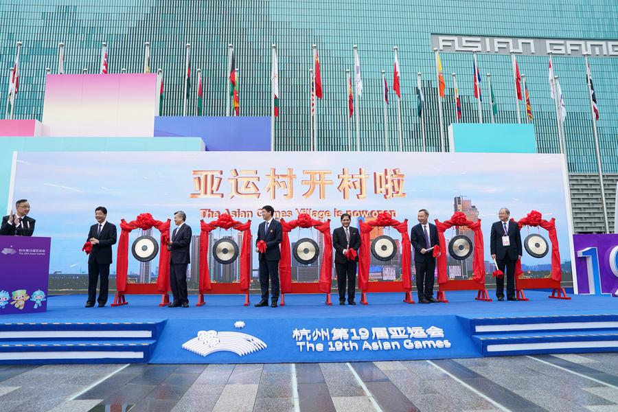 จีนเปิด 'หมู่บ้านหางโจว เอเชียนเกมส์' ต้อนรับนักกีฬา-บุคลากร