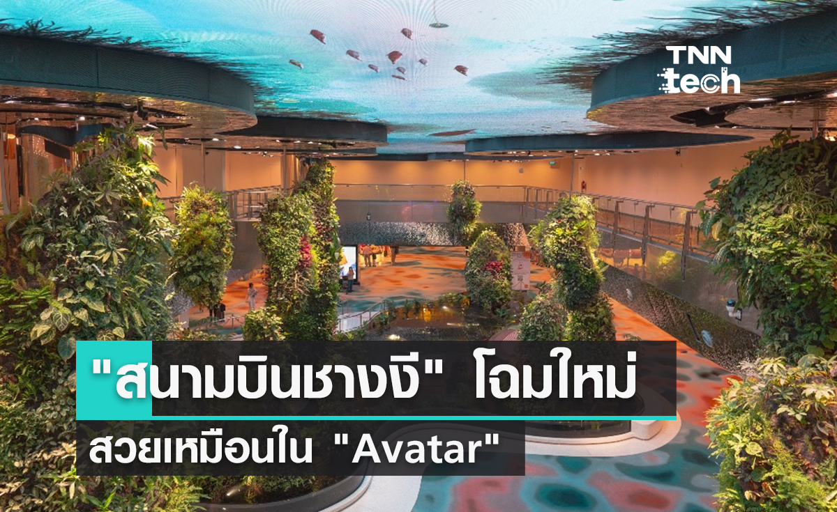 “สนามบินชางงี” เผยโฉมพื้นที่อาคารผู้โดยสารใหม่ สวยล้ำเหมือนในเรื่อง “Avatar”