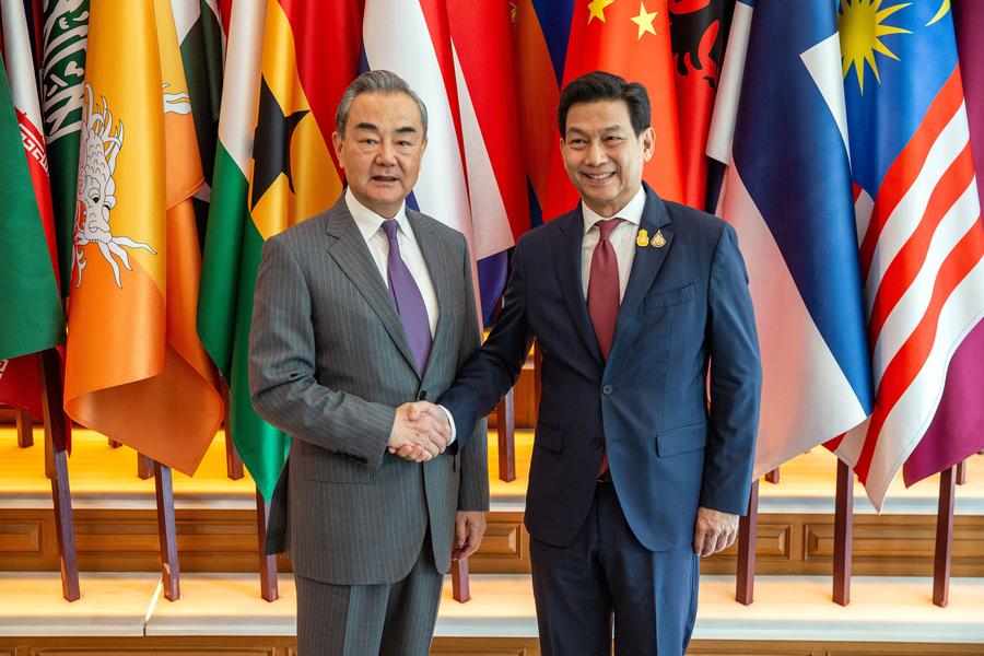 รัฐมนตรีต่างประเทศจีนและไทย ร่วมประชุมหารือประจำปี กระชับสัมพันธ์ทวิภาคี