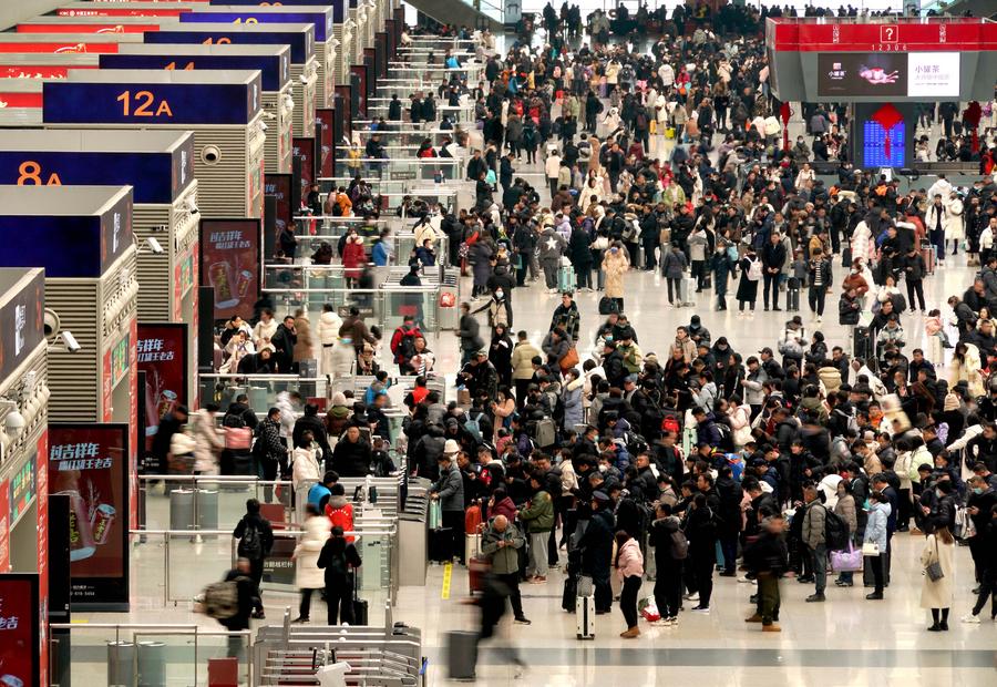 จีนเผยยอดโดยสารรถไฟมหกรรมชุนอวิ้น สัปดาห์แรก แตะ 81.55 ล้านครั้ง