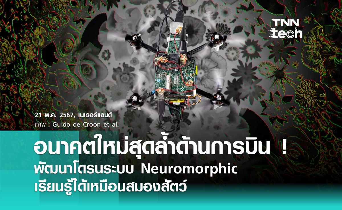 อนาคตใหม่สุดล้ำด้านการบิน พัฒนาโดรนระบบ Neuromorphic เรียนรู้ได้เหมือนสมองสัตว์
