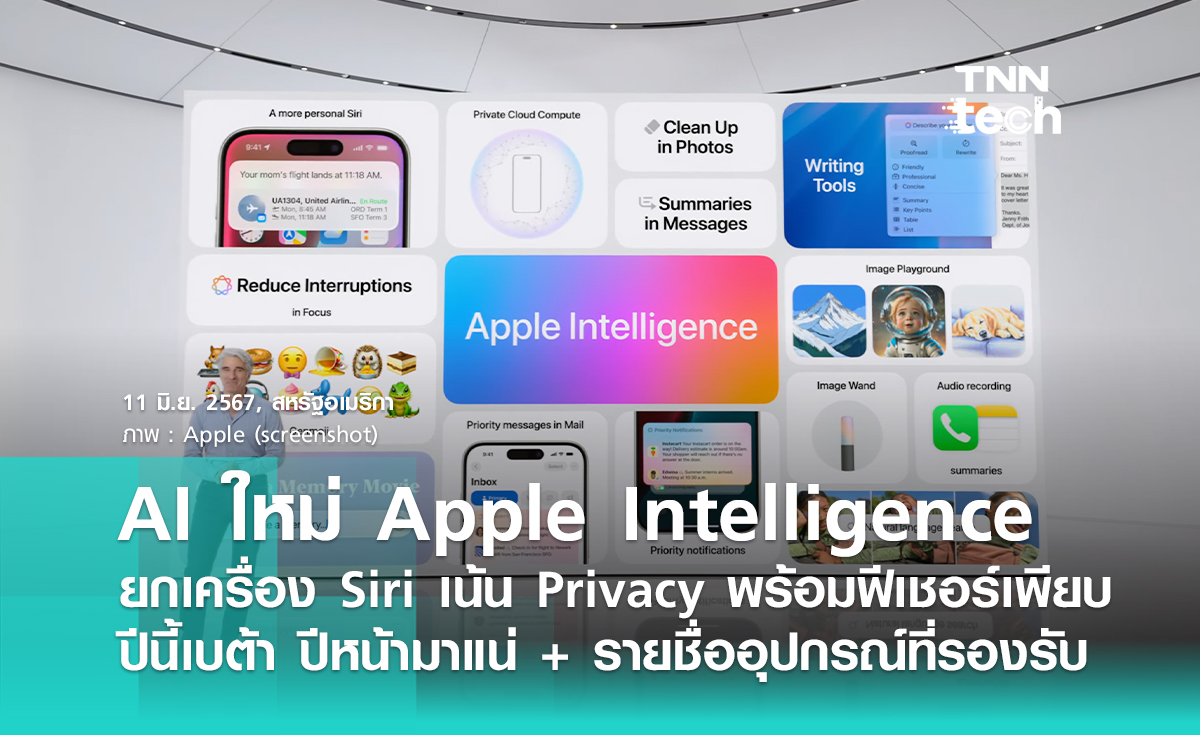 สรุป Apple Intelligence ใช้ฟรี ได้ ChatGPT-4o ฟรีแบบไม่ต้องสมัคร ! ปีนี้เป็นเบต้า ปีหน้ามาแน่ แล้วอุปกรณ์ไหนใช้ได้บ้าง ?
