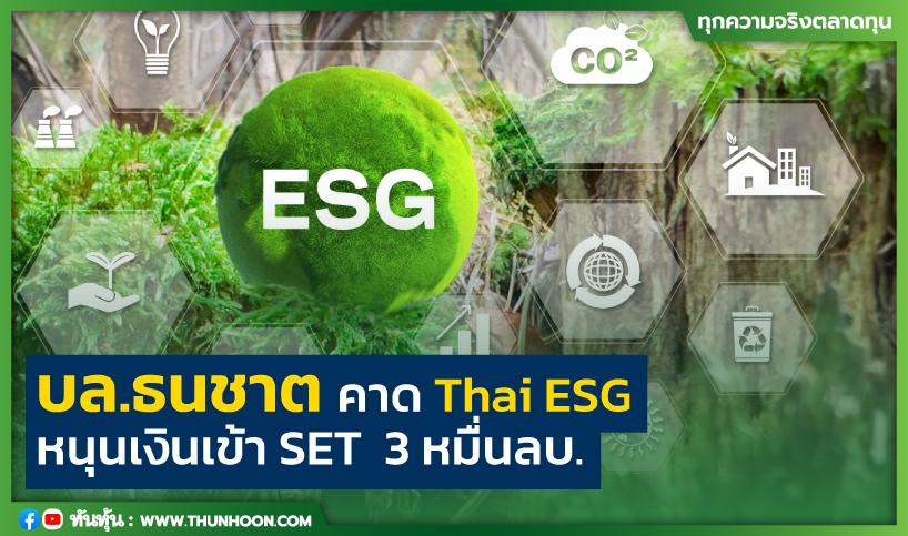 บล.ธนชาต คาด Thai ESG หนุนเงินเข้า SET  3 หมื่นลบ.