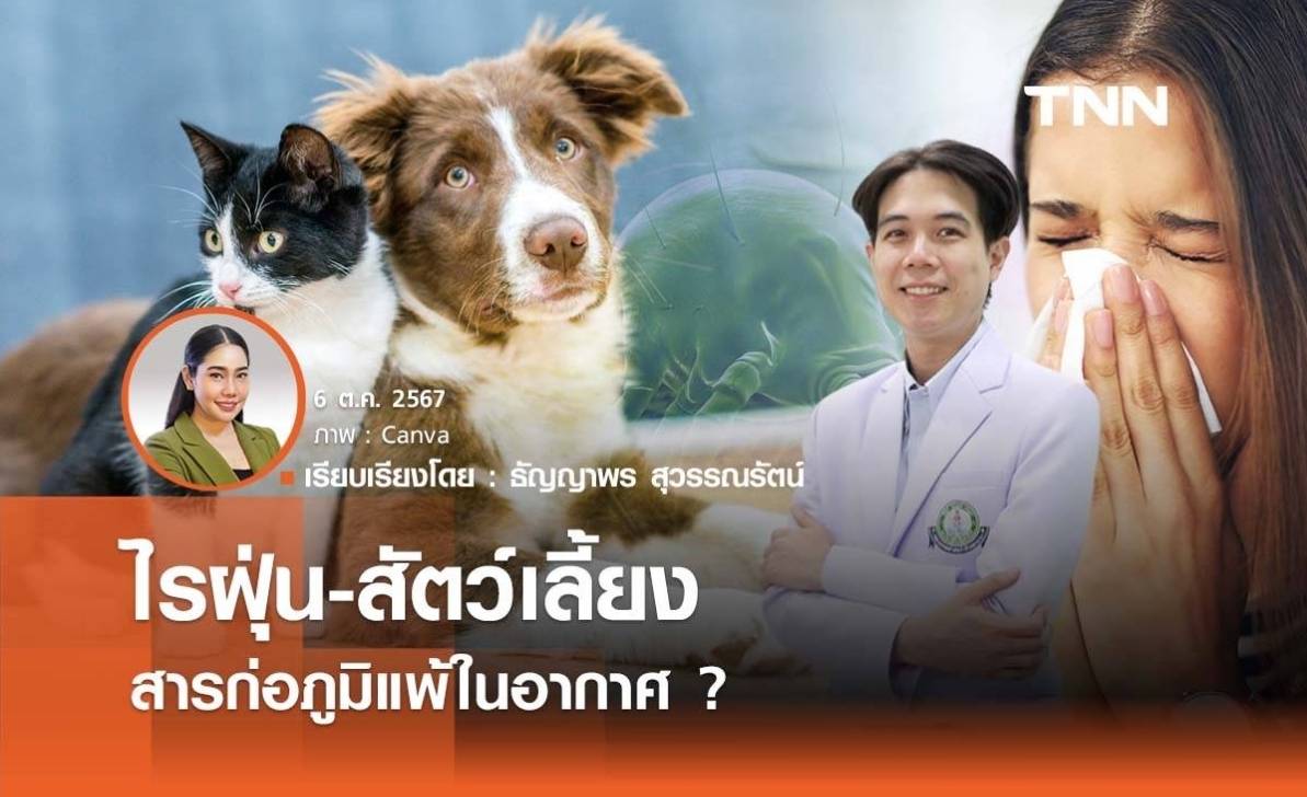 TNN Exclusive...ข่าวนี้จริงไหม ? ไรฝุ่น-สัตว์เลี้ยง สารก่อภูมิแพ้ในอากาศ ?