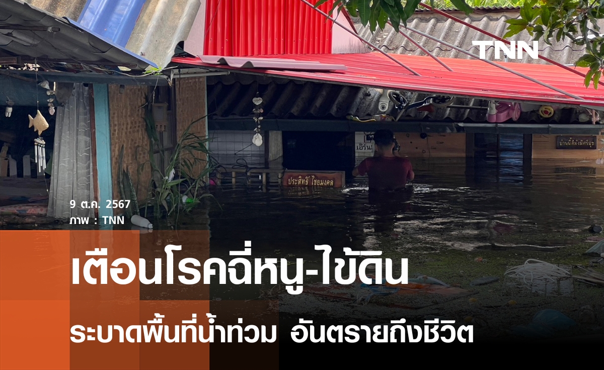 เตือนโรคฉี่หนู-ไข้ดิน  ระบาดน้ำท่วมถึงขั้นเสียชีวิต