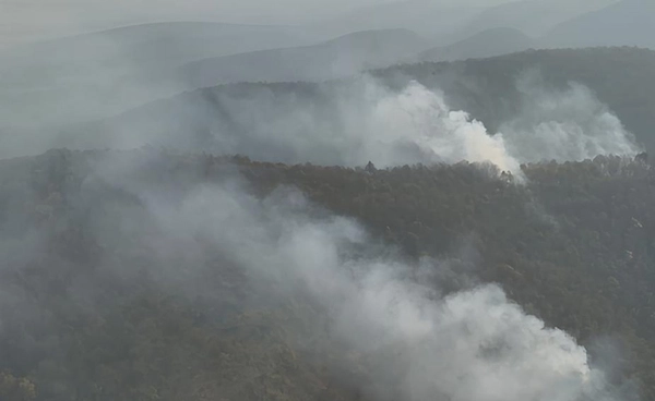 ไฟป่าลำปางลุกลามขยายวงกว้าง! ควันไฟลอยโพยพุ่งขึ้นสู่ท้องฟ้า