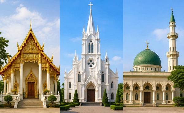 เปิดหลักเกณฑ์สร้างวัด วัดคาทอลิก และมัสยิด ต่างกันอย่างไร
