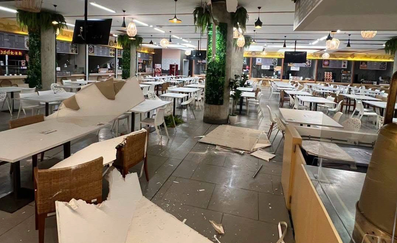 ฝ้าเพดานโรงอาหารรัฐสภาชั้น B2 ถล่ม เร่งตรวจสอบความปลอดภัย ฝ้าเพดานโรงอาหารรัฐสภาชั้น B2 ถล่ม เร่งตรวจสอบความปลอดภัย