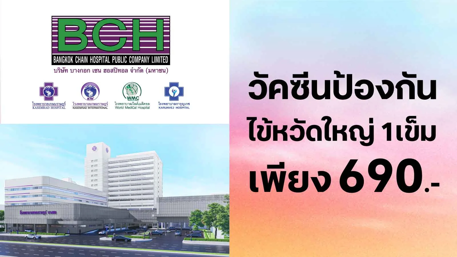 ซื้อ  วัคซีนป้องกันไข้หวัดใหญ่ราคาเข็มละ 690 บาท  ใช้ 0 ทรูพอยท์
