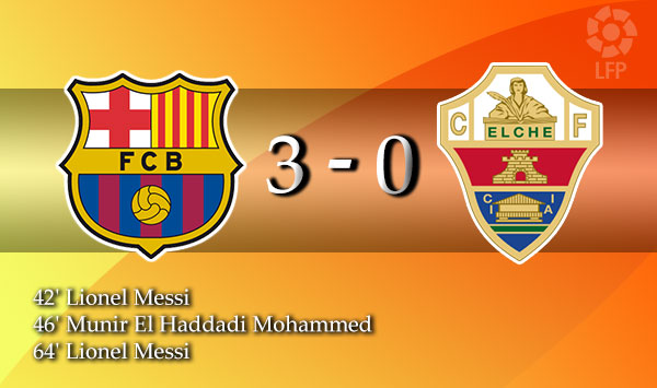 คลิปไฮไลท์ : 3-0 บาร์เซโลน่า ชนะ เอลเซ่ (ลาลีก้า) คลิปไฮไลท์ : 3-0 บาร์เซโลน่า ชนะ เอลเซ่ (ลาลีก้า)