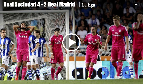 คลิปไฮไลท์ : 4-2 เรอัล โซเซียดาด ชนะ เรอัล มาดริด (ลาลีก้า) คลิปไฮไลท์ : 4-2 เรอัล โซเซียดาด ชนะ เรอัล มาดริด (ลาลีก้า)
