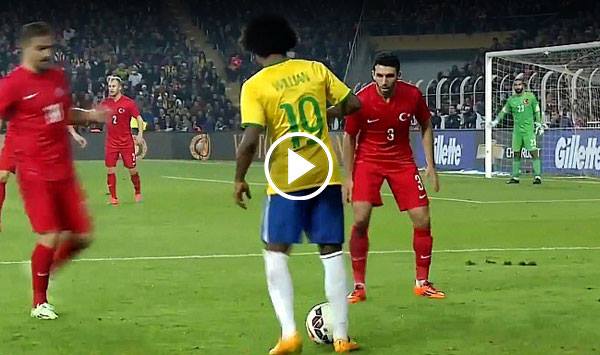 เฟี้ยวเงาะ!! วิลเลี่ยนโชว์แหวกสอง ด้วยท่าตำนาน Elastico (มีคลิป)