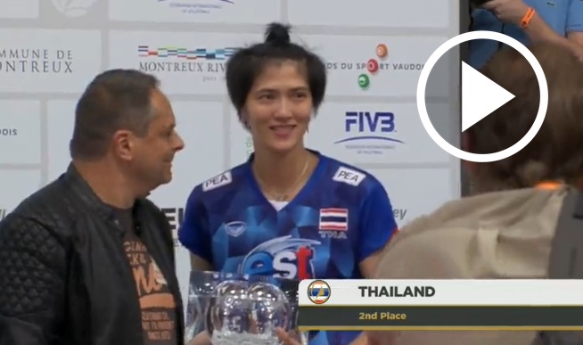 ตบสาวไทยพาเหรด!! เพียว-เตย-แป้น-ซาร่า ติดทีมยอดเยี่ยม วอลเลย์บอลหญิง มองเทรอซ์ฯ (มีคลิป)
