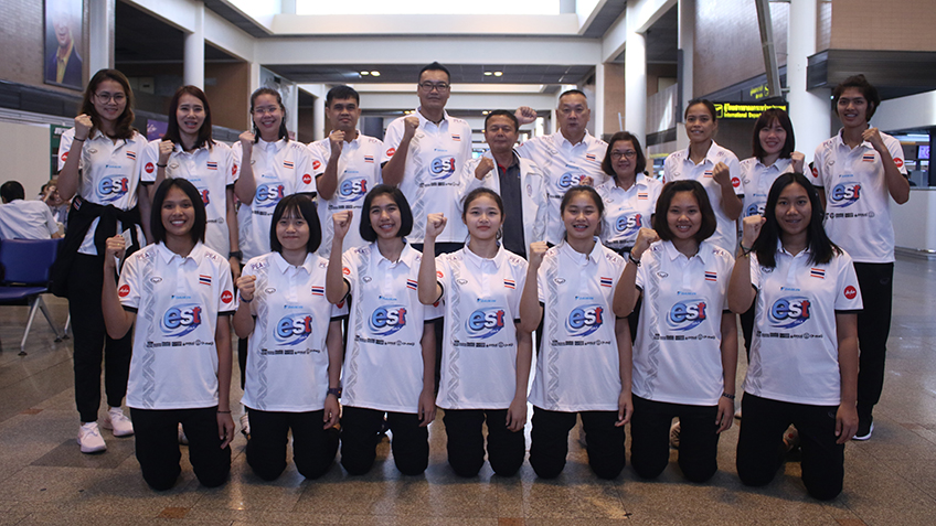 ส่งกำลังใจ! วอลเลย์บอลหญิงทีมชาติไทย บินร่วม  วีทีวี บิญดิง คัพ 12-20 พ.ค.