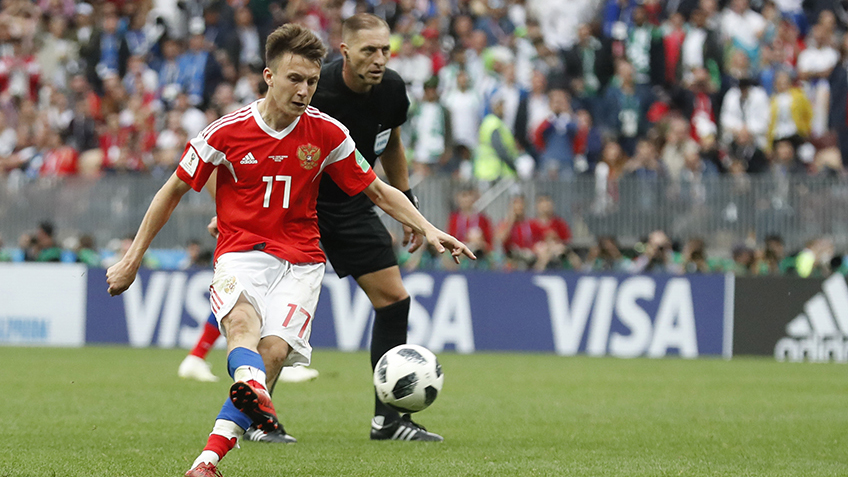 โกโลวิน โคตรแจ่ม! รัสเซีย ฟิตจัดไล่ซัด ซาอุดิอาระเบีย ยับ 5-0 เปิดสนามฟุตบอลโลก 2018