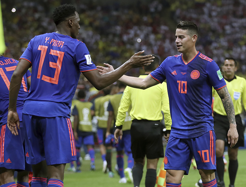 Yerry Mina, James Rodriguez