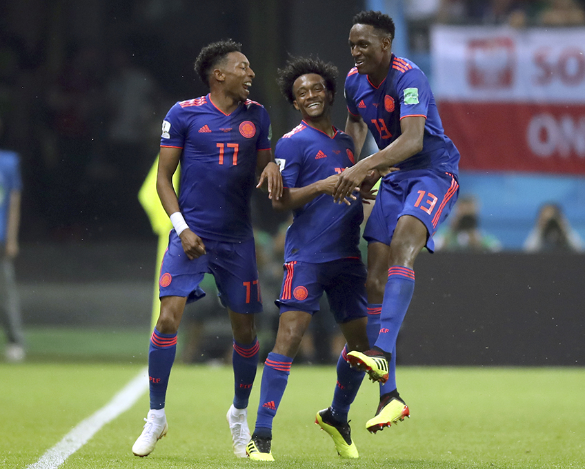 Johan Mojica Juan Cuadrado Yerry Mina