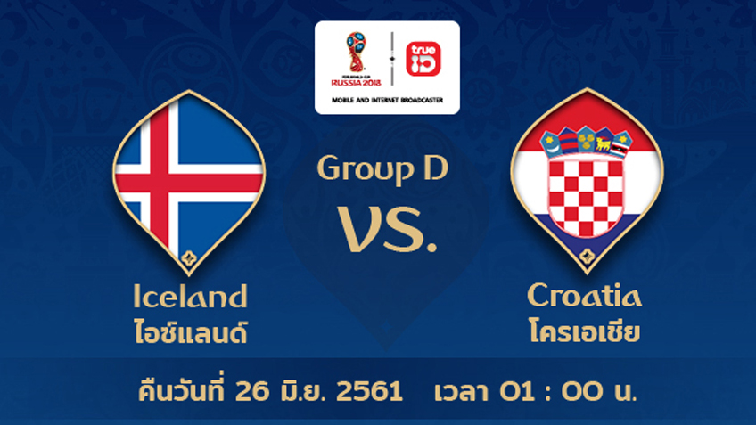 BREAKING : รายชื่อ 11 นักเตะ ไอซ์แลนด์ VS โครเอเชีย ฟุตบอลโลก 2018