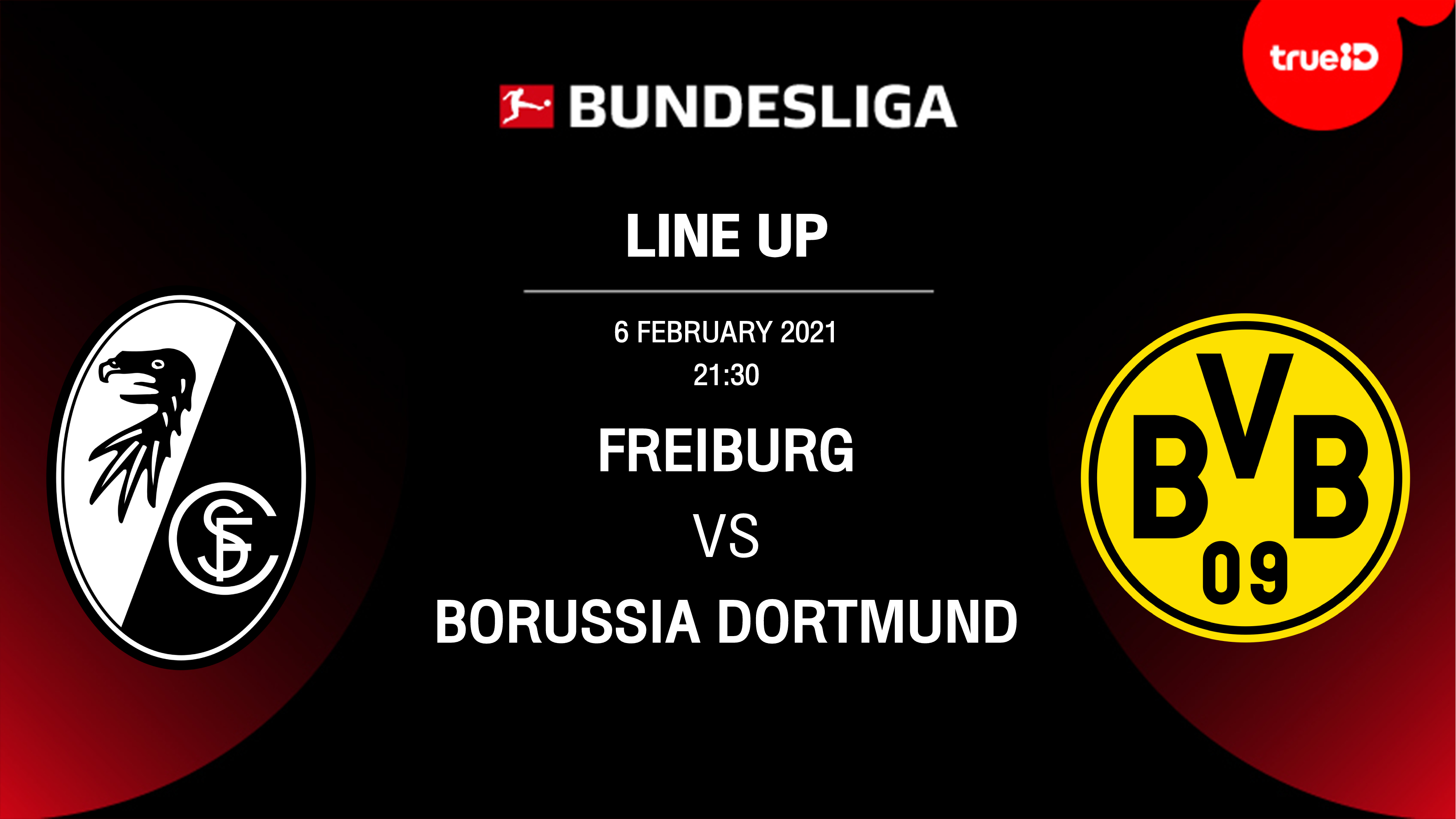 List of 11 Freiburg vs Dortmund players with live football links