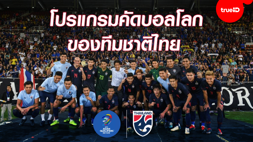 โปรแกรม ฟุตบอลโลก 2022 รอบคัดเลือก โซนเอเชีย รอบสอง ของทีมชาติไทย พร้อมช่องดูสด