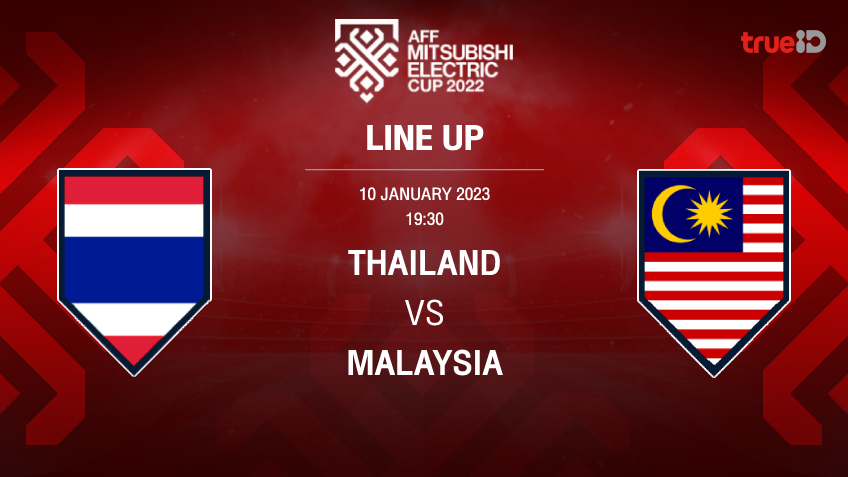 ไทย VS มาเลเซีย : รายชื่อ 11 ตัวจริง ฟุตบอลเอเอฟเอฟ มิตซูบิชิ อิเล็คทริค คัพ 2022 (ช่องถ่ายทอดสด) ไทย VS มาเลเซีย : รายชื่อ 11 ตัวจริง ฟุตบอลเอเอฟเอฟ มิตซูบิชิ อิเล็คทริค คัพ 2022 (ช่องถ่ายทอดสด)