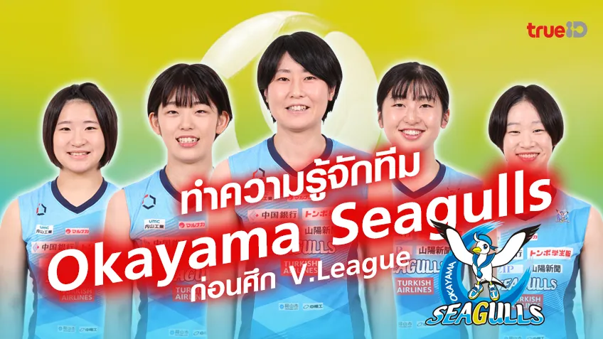 ทำความรู้จักทีม โอกายาม่า ซีกัลส์ Okayama Seagulls ก่อนศึก V.League วี.ลีก ญี่ปุ่น ฤดูกาล 2023/24