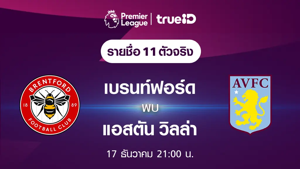 987สล็อต เบรนท์ฟอร์ด VS แอสตัน วิลล่า : รายชื่อ 11 ตัวจริง ฟุตบอลพรีเมียร์ลีก 2023/24 (ลิ้งก์ดูบอลสด)